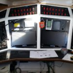 Open 50 racing yacht - the command centre