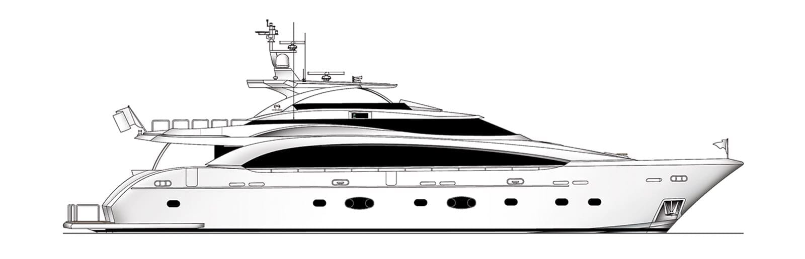 Superyacht engine room tour aboard a Horizon RP110 Marine Surveyor